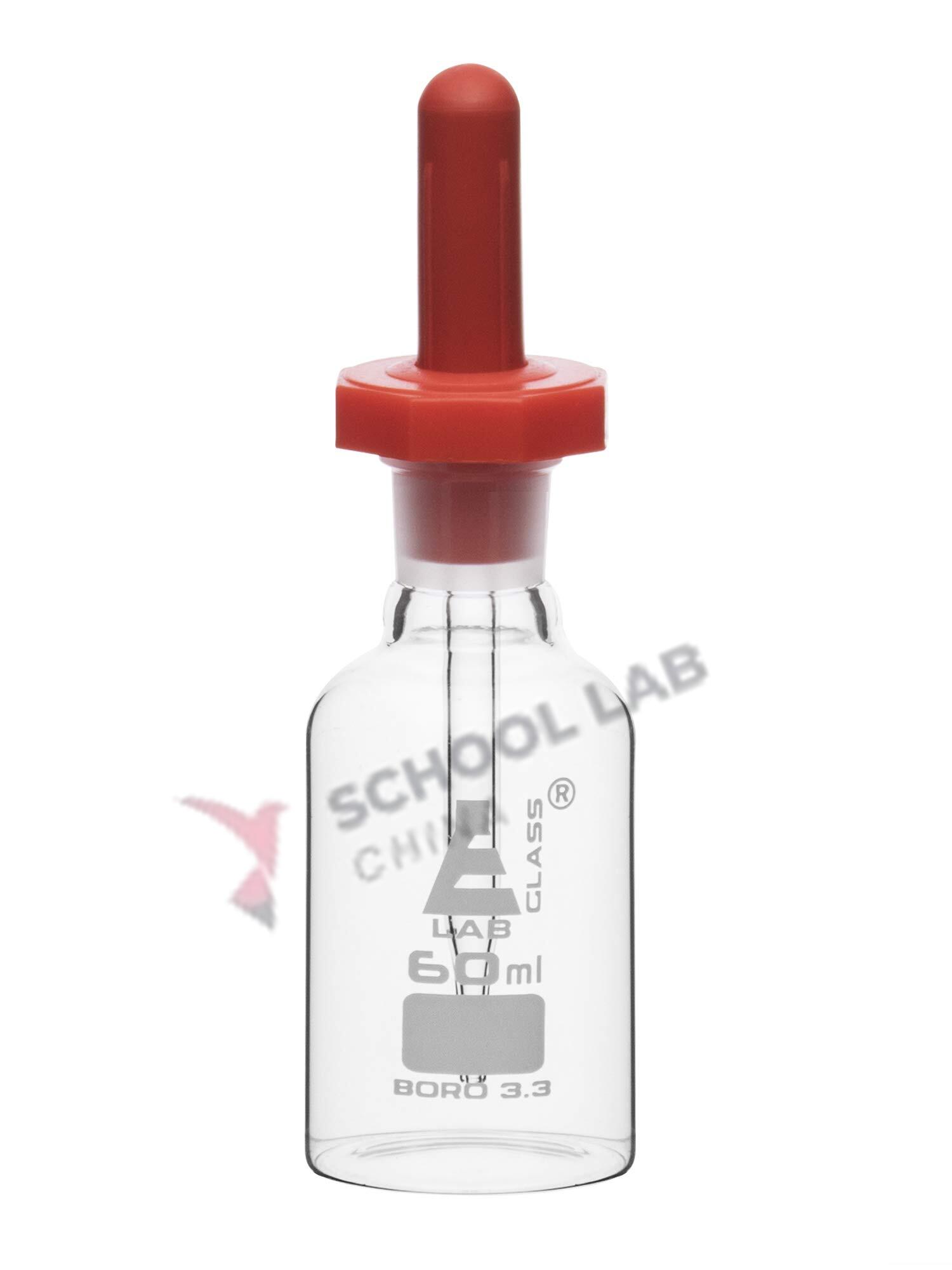 Clear Glass Dropping Bottle - 60ml - Pack of 6
